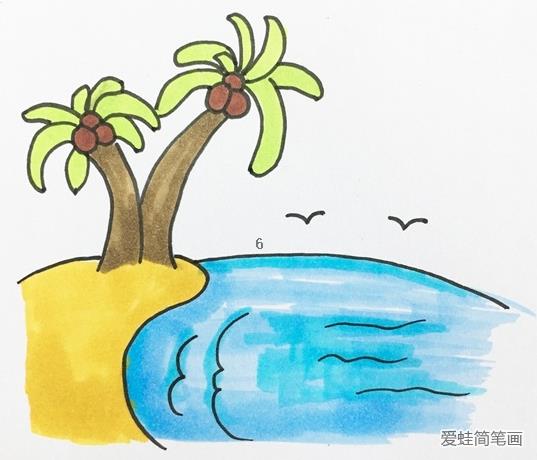 怎么画海