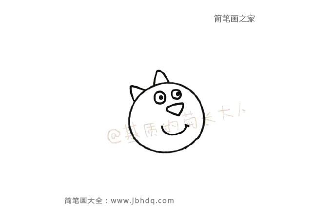 小猫凯迪简笔画