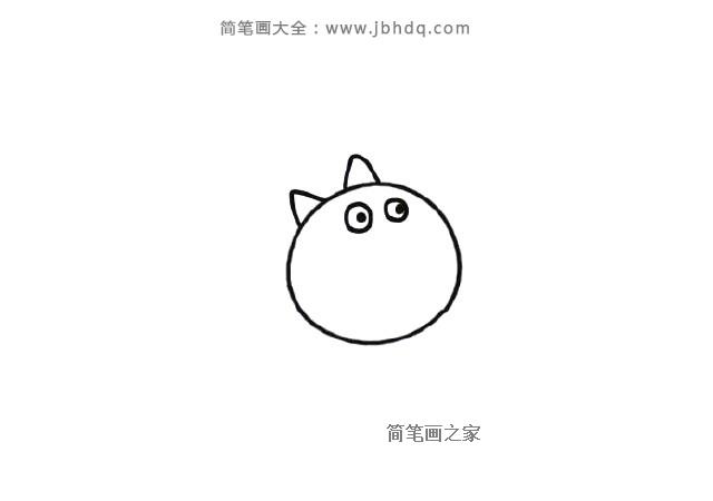 小猫凯迪简笔画