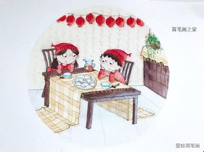 春节图片简笔画