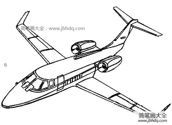 飞机图片大图简笔画