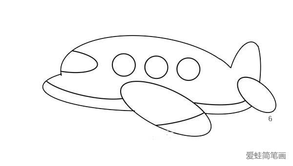 怎么画飞机的卡通简笔画 卡通飞机