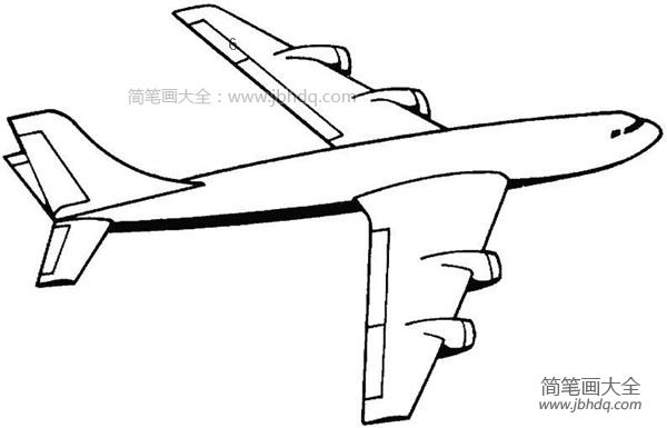 画简易飞机图片