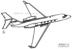 飞机简笔画简单又漂亮
