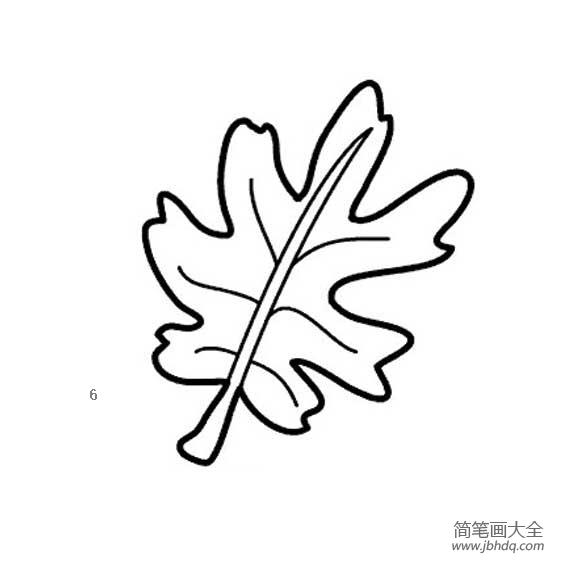 多种树叶简笔画画法