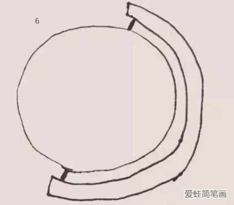 地球仪简笔画彩色