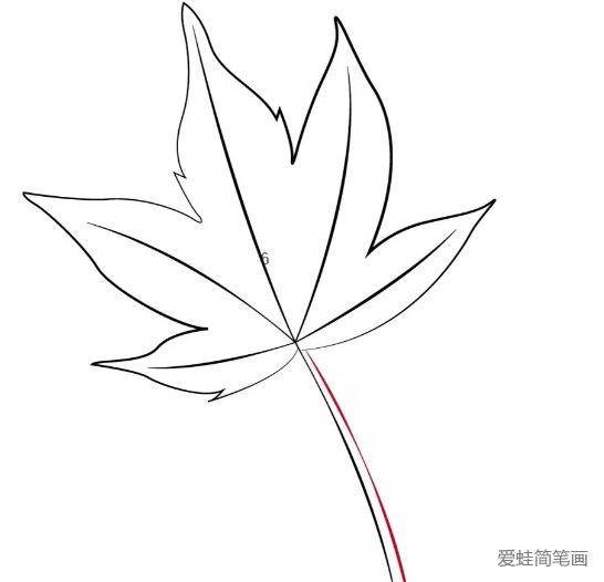 秋天的树叶简笔画