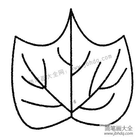 漂亮的树叶简笔画大全