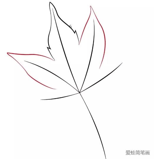 秋天的树叶简笔画