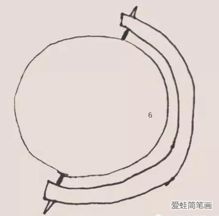 地球仪简笔画彩色