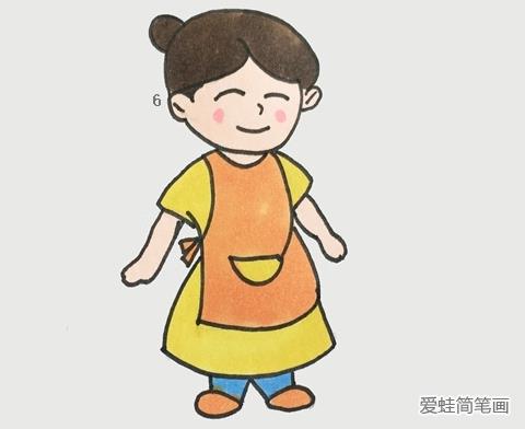 带围裙的妈妈图片大全