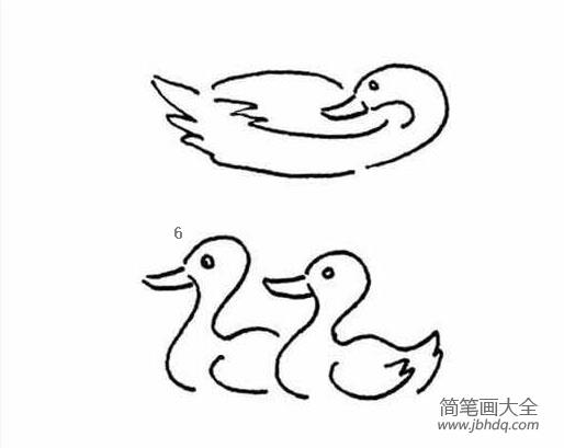 鸭子简笔画大全