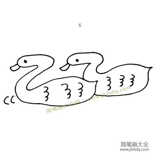 鸭子简笔画图片