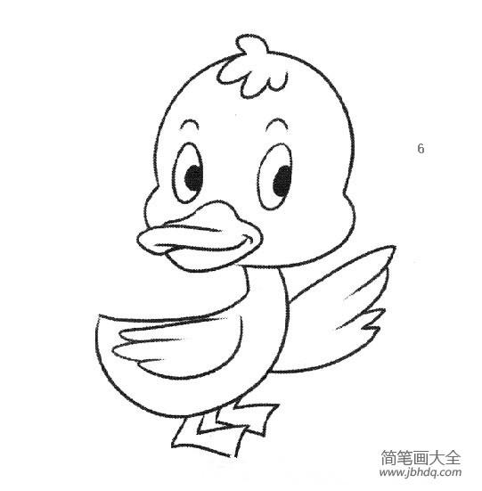 可爱小鸭子简笔画图片大全