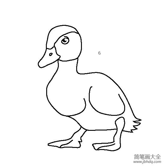 小鸭子简笔画图片