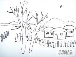 简笔风景画的画法