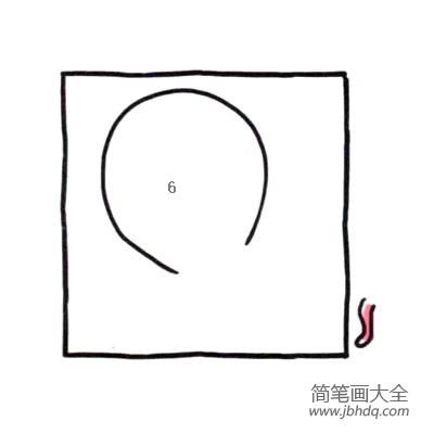 四步画出可爱简笔画 大光头章鱼