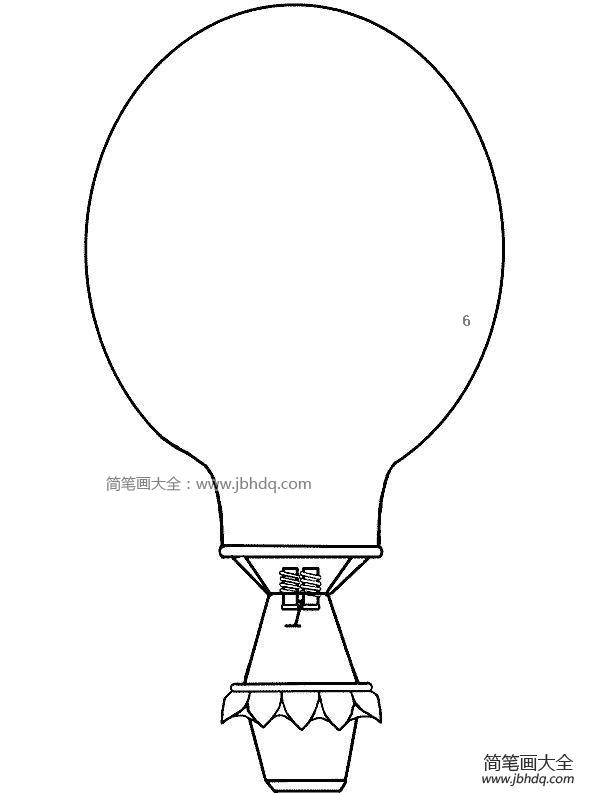 热气球简笔画图片