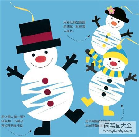 详细图解：自制圣诞小雪人