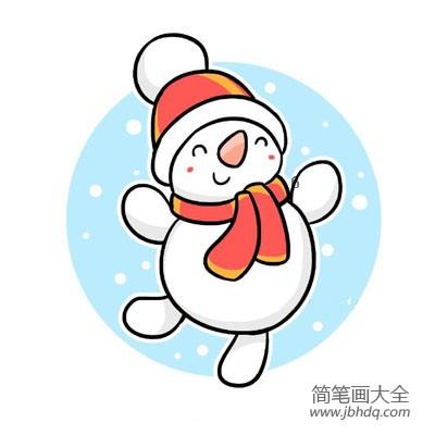 雪人简笔画教程