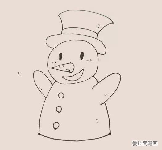 雪人简笔画