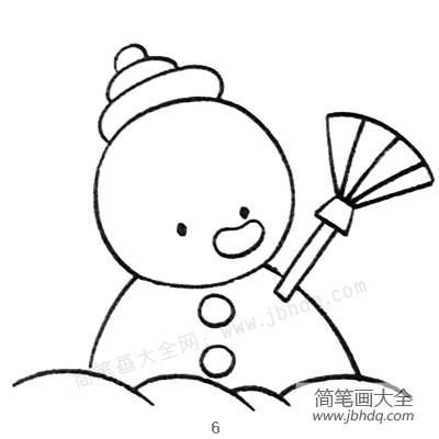 简笔画中级篇 雪人