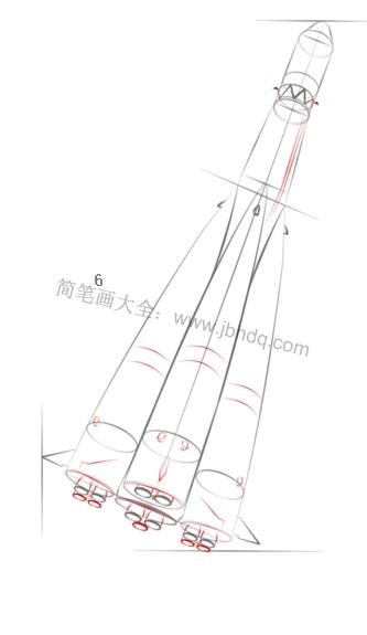 如何画一个太空火箭