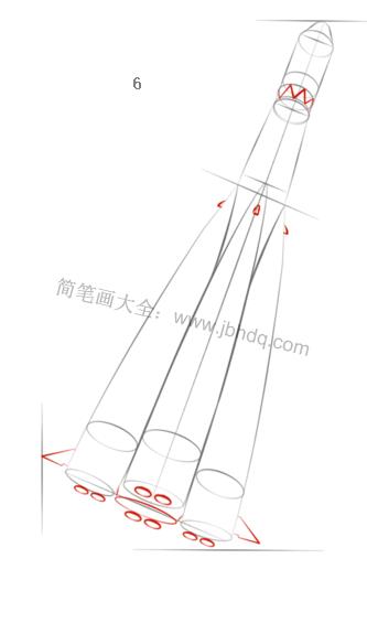 如何画一个太空火箭