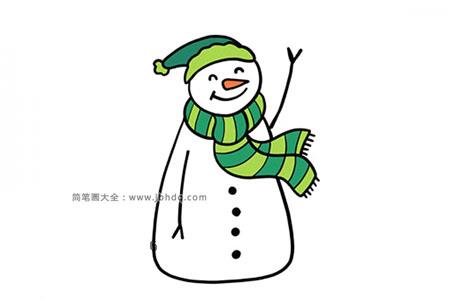 8张可爱的雪人简笔画图片