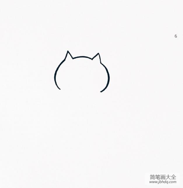 两只小猫简笔画步骤图