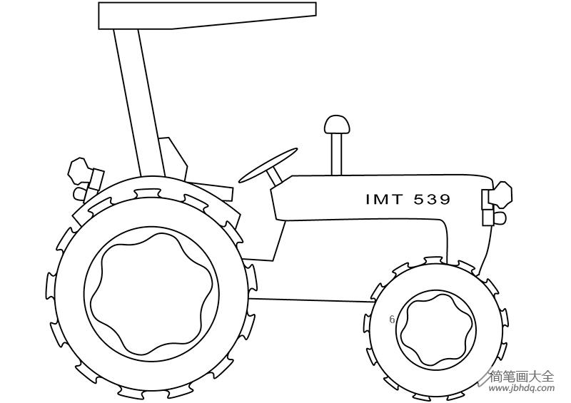 简单的拖拉机画法