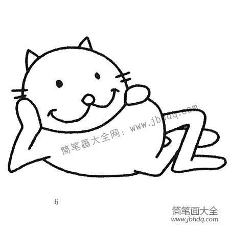 加菲猫简笔画教程