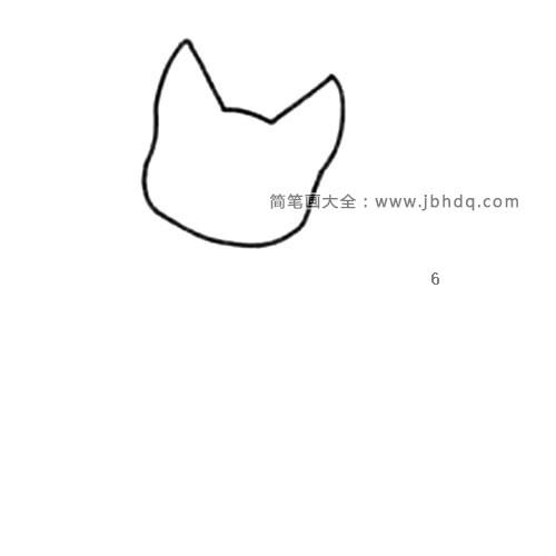 简单的小猫简笔画教程