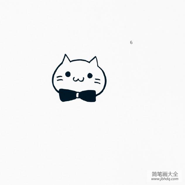 两只小猫简笔画步骤图