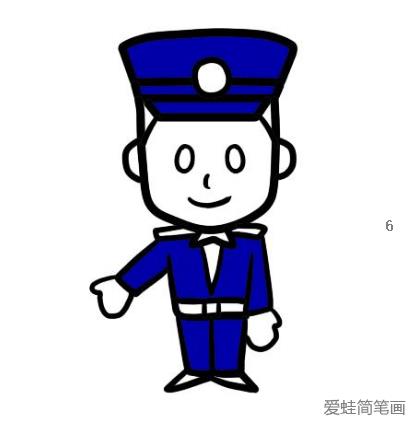 警察简笔画