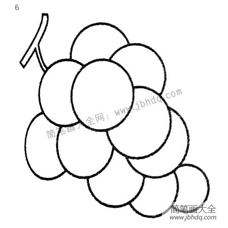 葡萄简笔画大全及画法步骤