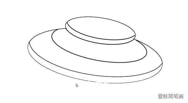 UFO飞碟简笔画