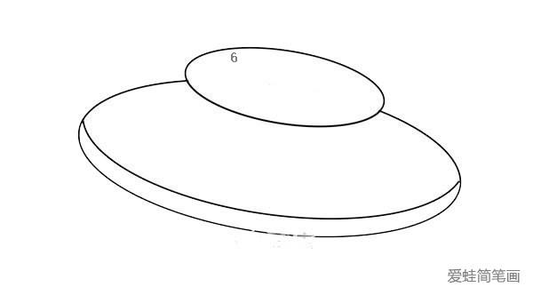 UFO飞碟简笔画