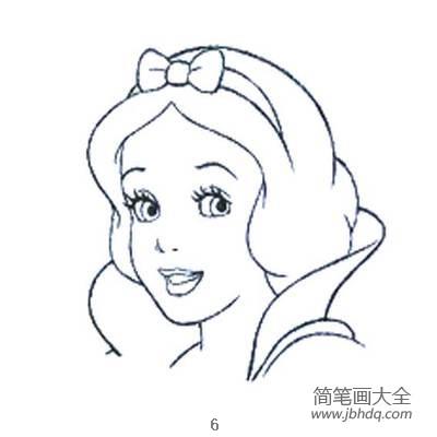 白雪公主卡通简笔画 白雪公主简笔画大全