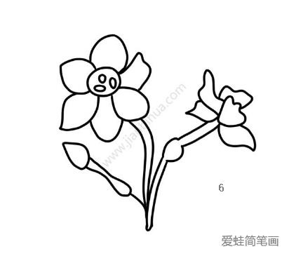 素雅的水仙花简笔画