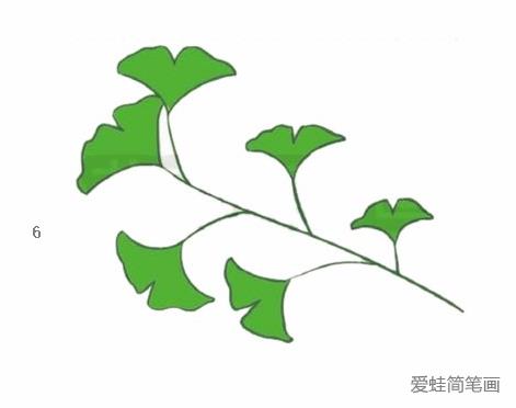 银杏树简笔画