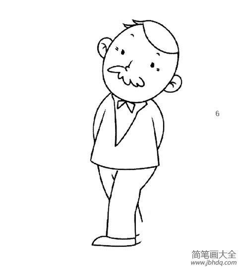 简笔画大全 男老师简笔画图片