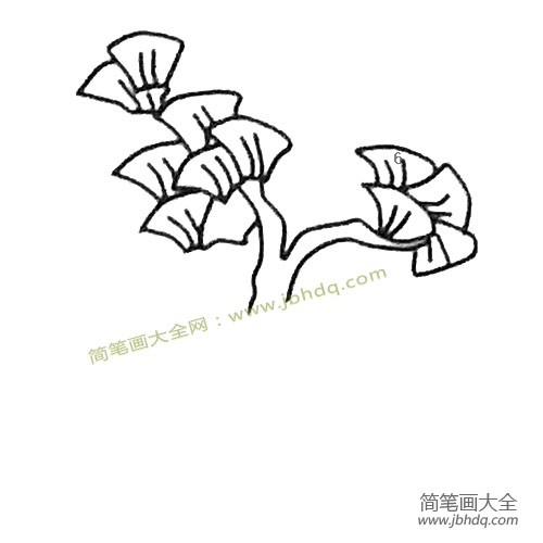 儿童简笔画大全 银杏树简笔画教程