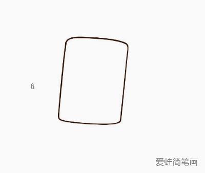 方块小熊简笔画