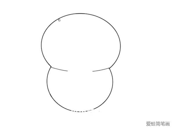 呆萌卡通企鹅简笔画