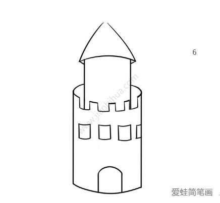 漂亮的城堡简笔画