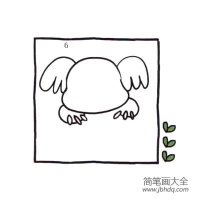 四步画出可爱简笔画 慢吞吞的考拉