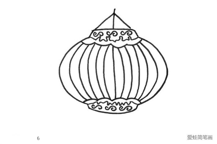 中秋节灯笼简笔画