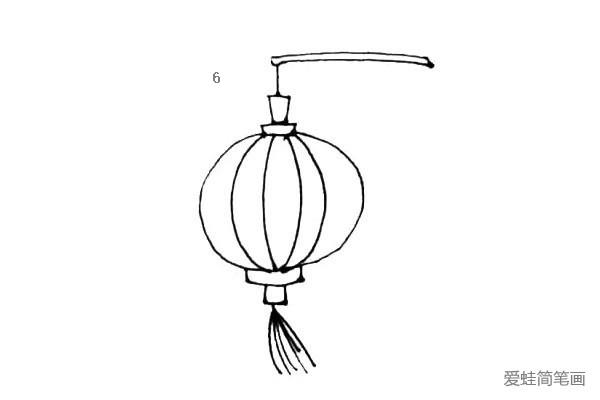 简单七步画出红灯笼简笔画