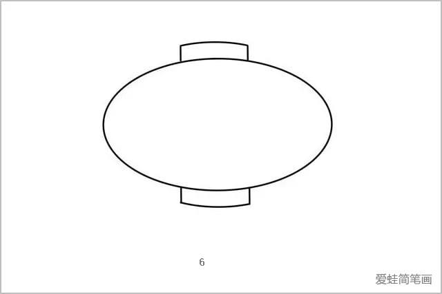 两只漂亮的大红灯笼简笔画怎么画